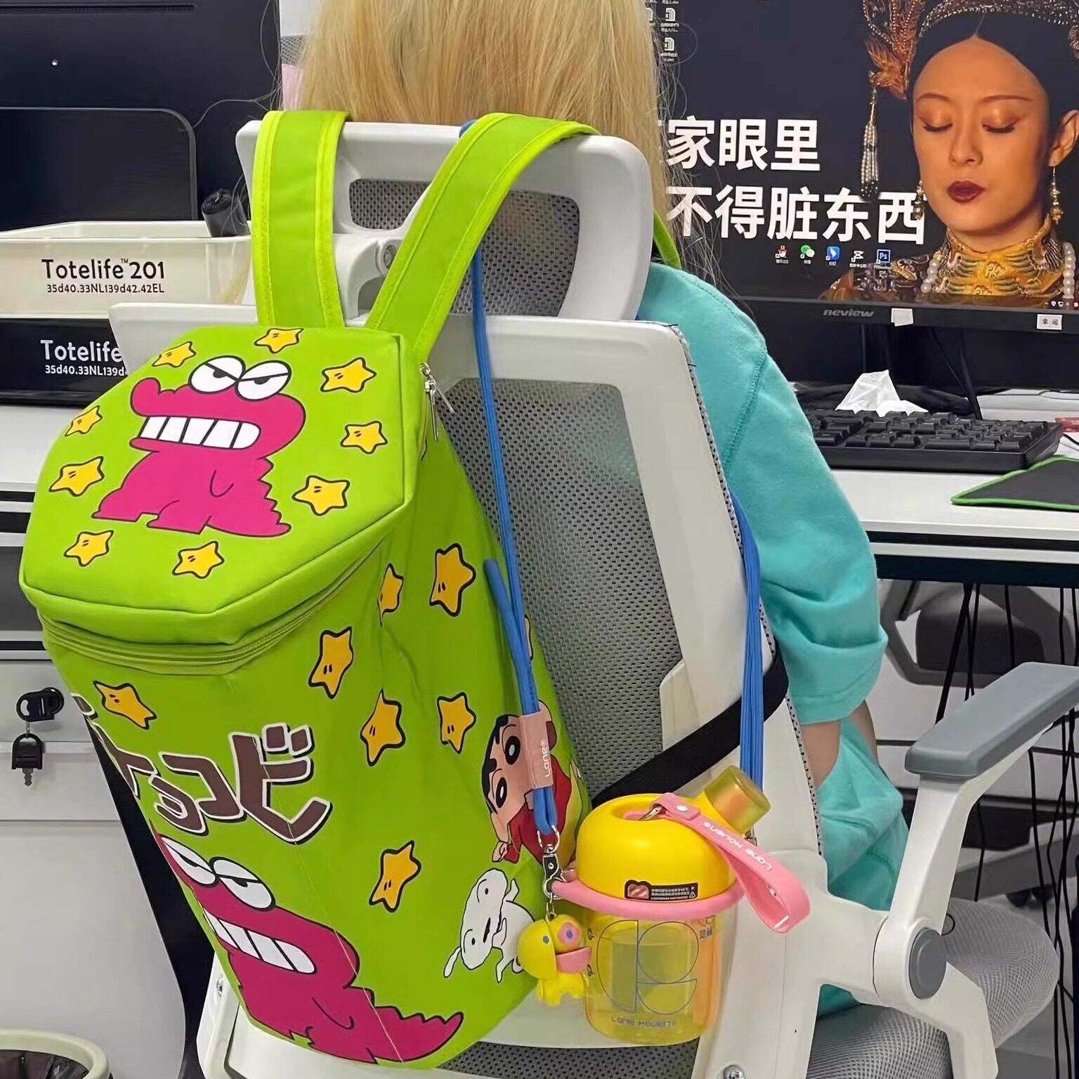 小鳄鱼饼干盒搞怪书包大容量轻便背包旅行出游通勤双肩包女大学生