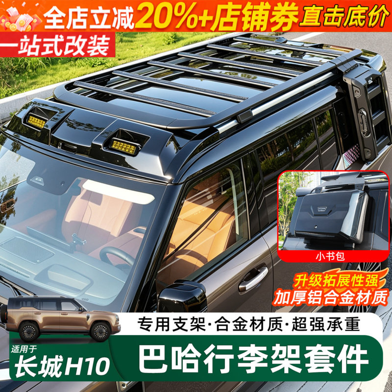 哈弗长城H10巴哈车顶行李架爬梯