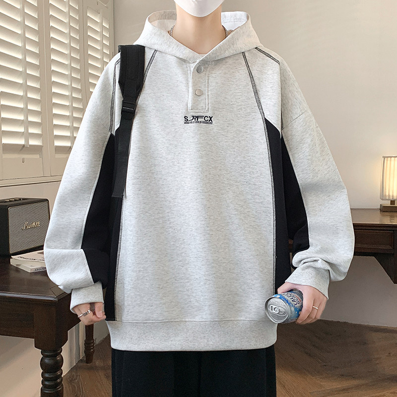 2026春季男青少年连帽卫衣宽松