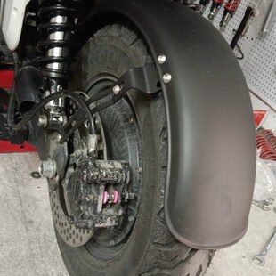 直上深远四季星009A7A8T90一体后挡泥板10寸不锈钢支架配件