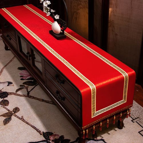 中式桌旗茶几垫茶桌垫布茶席桌布玄关电视柜盖布茶几布艺床旗定制