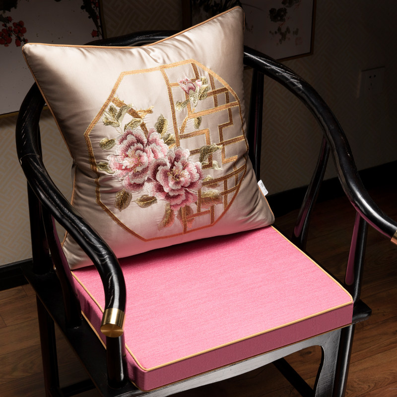 红木家具坐垫乳胶垫高档太师椅茶椅座垫中式椅子垫靠垫餐椅垫定制