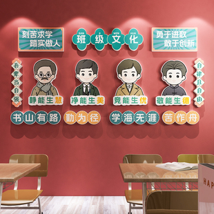 学校班级文化墙布置励志标语创意教室文化建设环创黑板报墙贴挂画