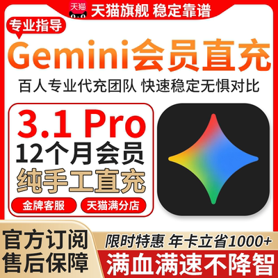 gemini3.1Pro会员【稳定不掉】