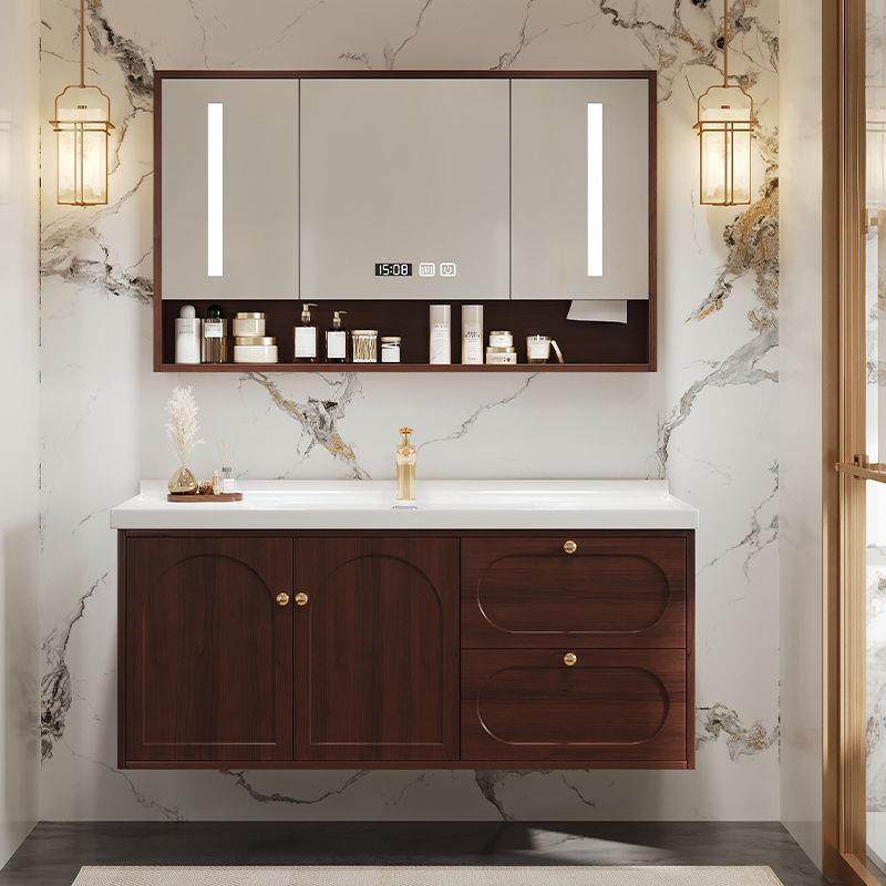 实木中式橡木洗脸盆法式浴室柜卫生间组合洗漱洗手面盆陶瓷一体,家装主材,浴室柜,淘宝优惠券,粉丝福利购,淘宝优惠卷