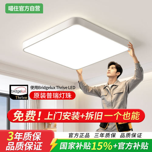 led卧室普瑞光源吸顶灯包安装