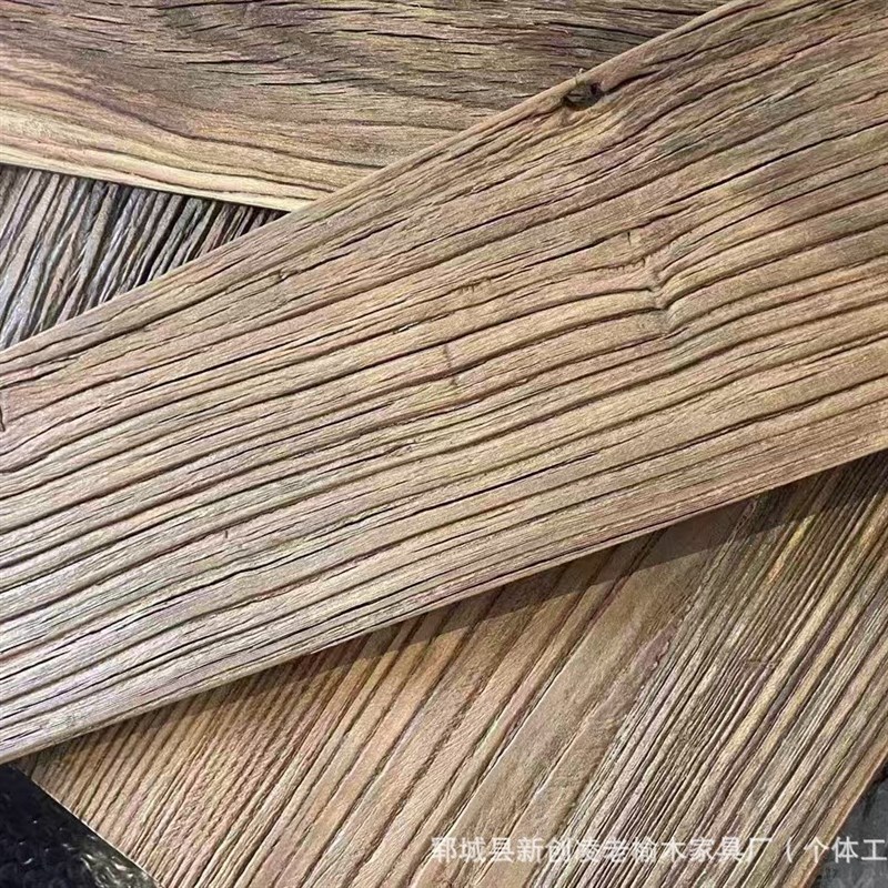 复古风化老榆木超市货架装修板材民宿板材护墙板材楼梯踏步装修
