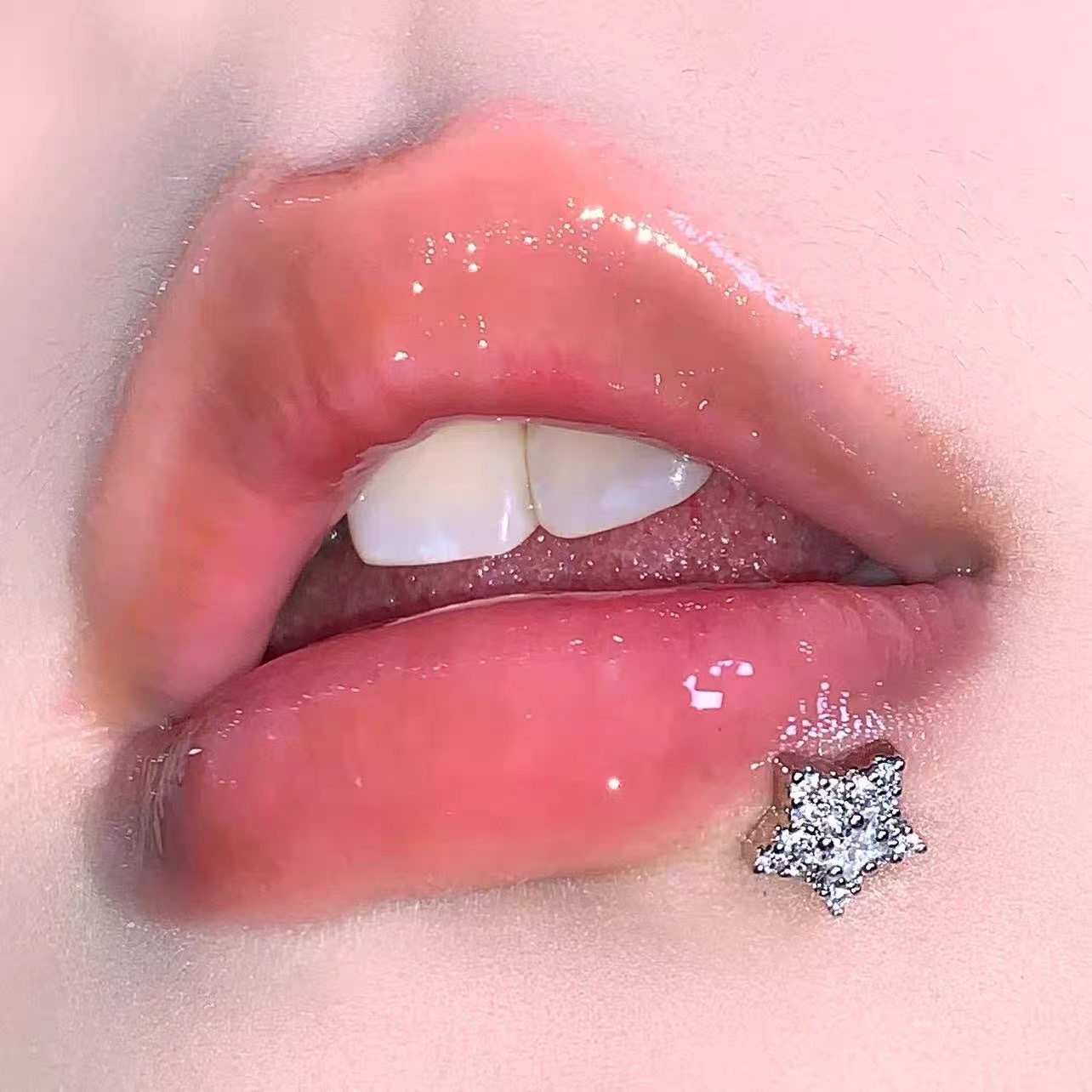 四色星星满锆唇钉铜镶锆石内螺旋.小众五角星唇饰耳饰穿刺饰品,饰品/流行首饰/时尚饰品新,唇环/唇钉,淘宝优惠券,粉丝福利购,淘宝优惠卷