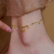 小众设计镂空铃铛时来运转脚链女时尚 百搭高级感脚链轻奢气质饰品