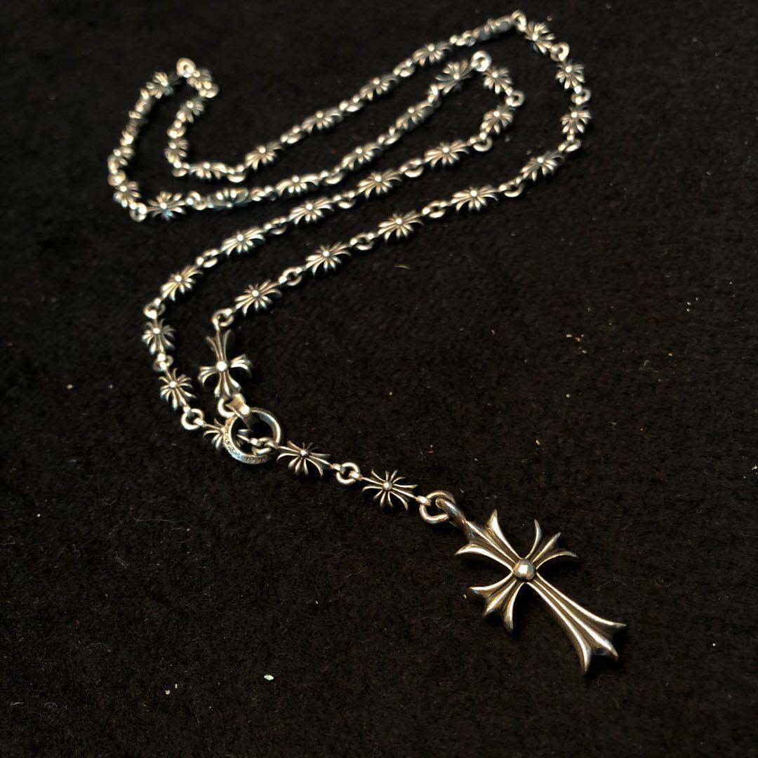 经典十字架项链男十字架套链女潮时髦甜酷卫衣链