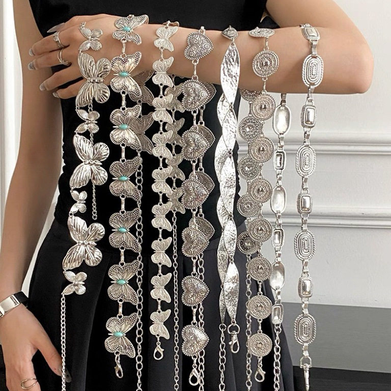 波西米亚复古银色金属腰链女夏设计感小众配饰腰带高级感百搭链条,饰品/流行首饰/时尚饰品新,腰链,淘宝优惠券,粉丝福利购,淘宝优惠卷