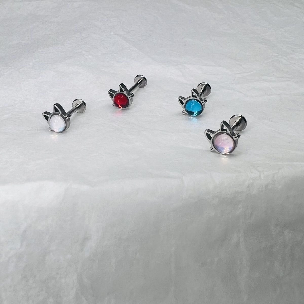 内牙猫头唇钉耳骨钉烤漆亮面钛钢穿刺义乌配件饰品,饰品/流行首饰/时尚饰品新,唇环/唇钉,淘宝优惠券,粉丝福利购,淘宝优惠卷