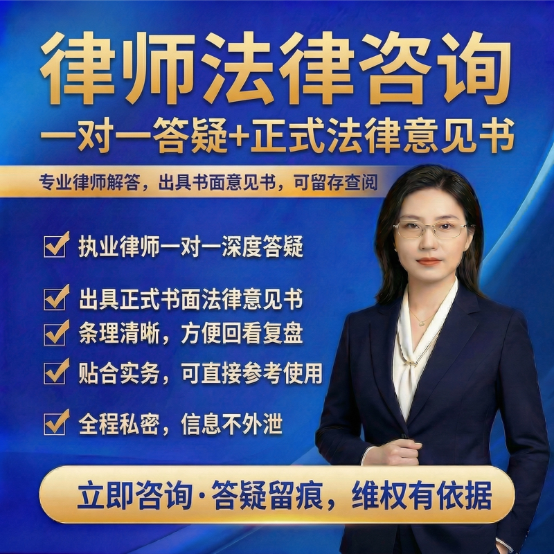 咨询服务专业意见律师法律咨询律师一对一解答出具正式法律意见书