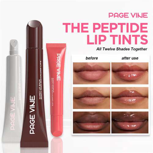 Peptide Liquid Lip Gloss 多肽液体唇蜜水光丰唇保湿