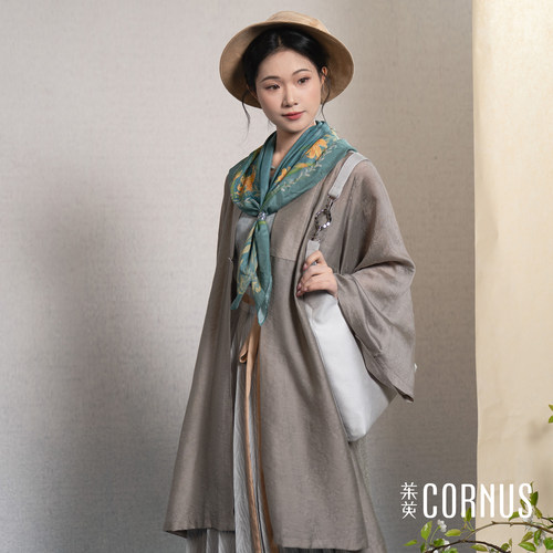 茱萸汉服｜花影重 天丝合领衫 明制汉服日常对襟上衣国风中式女装