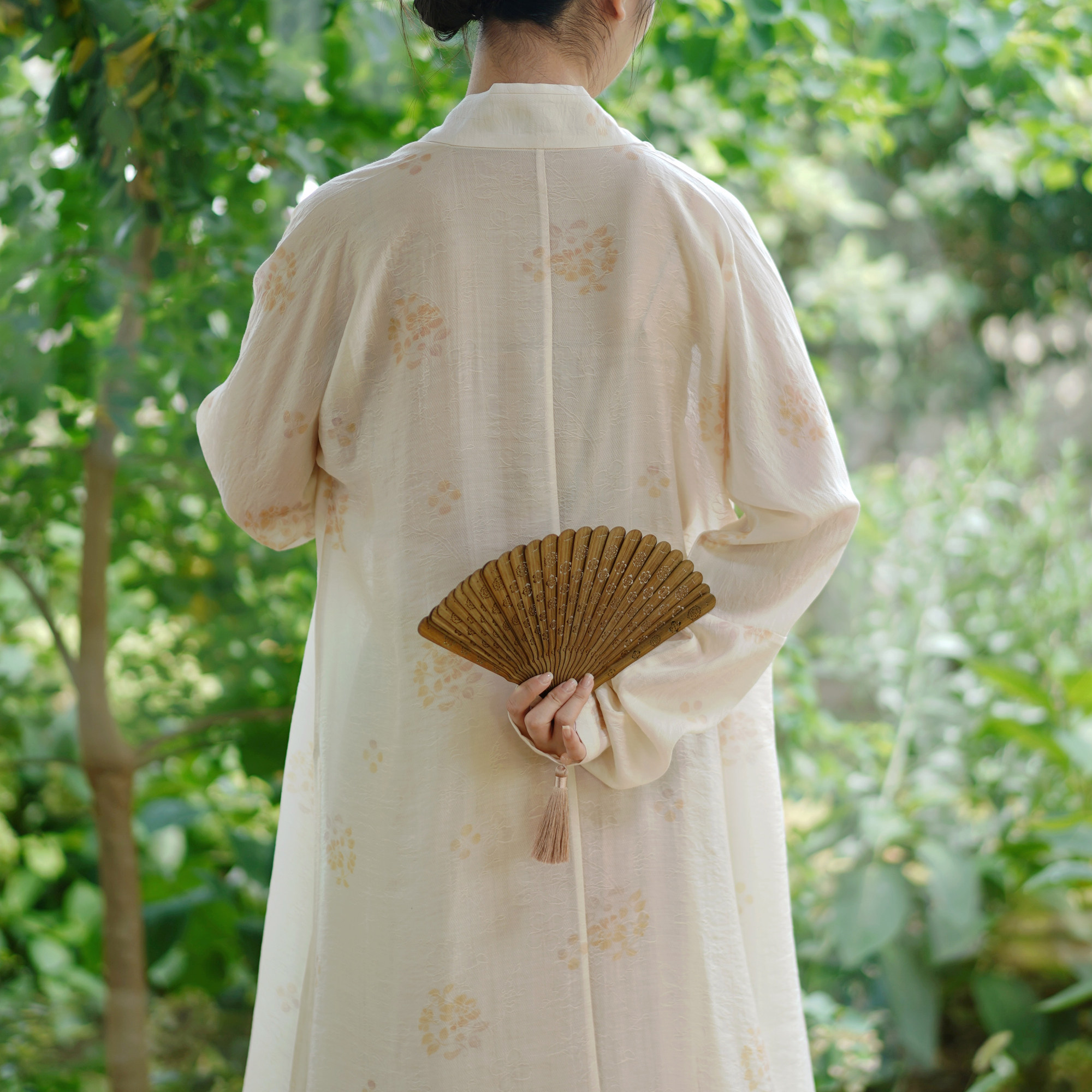 茱萸汉服｜折枝花卉 飞机袖&窄袖长衫 天丝汉服女装日常上衣