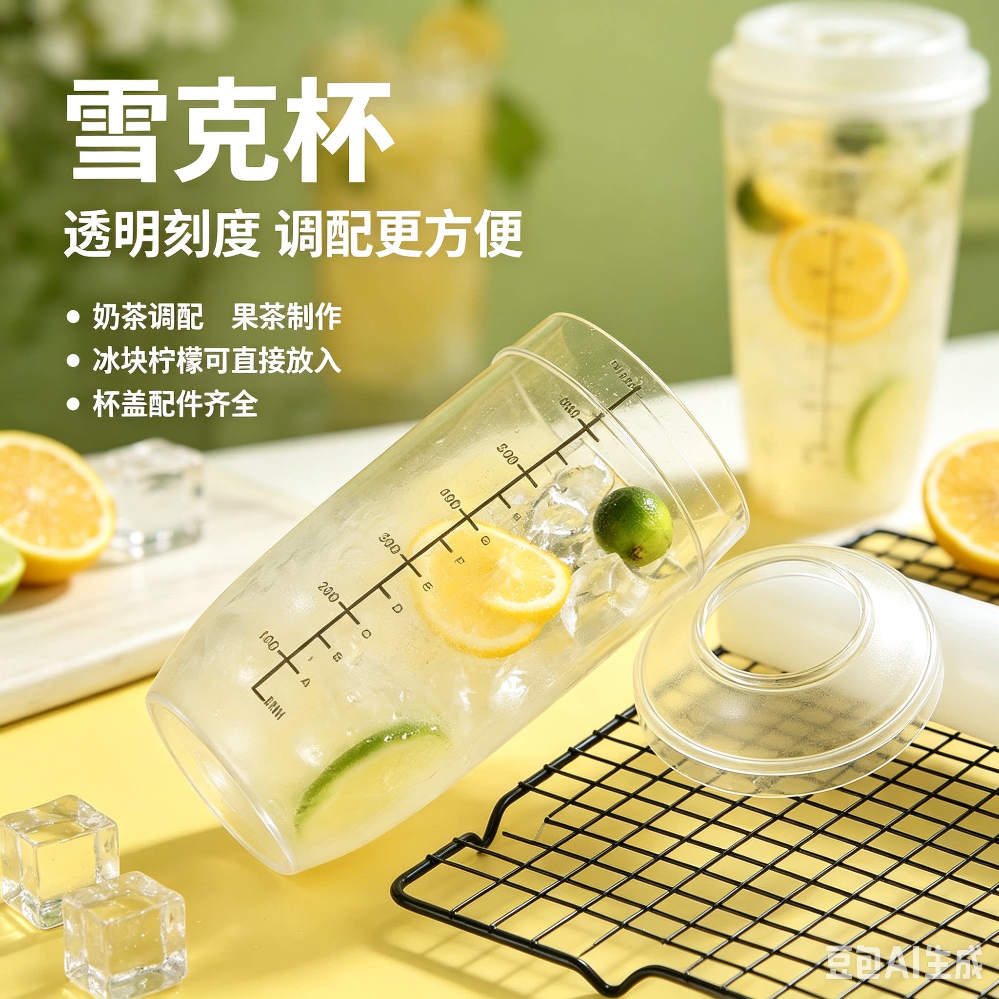 【下单立减50】雪克杯手打暴打柠檬茶饮料自制工具调酒器套装ZX