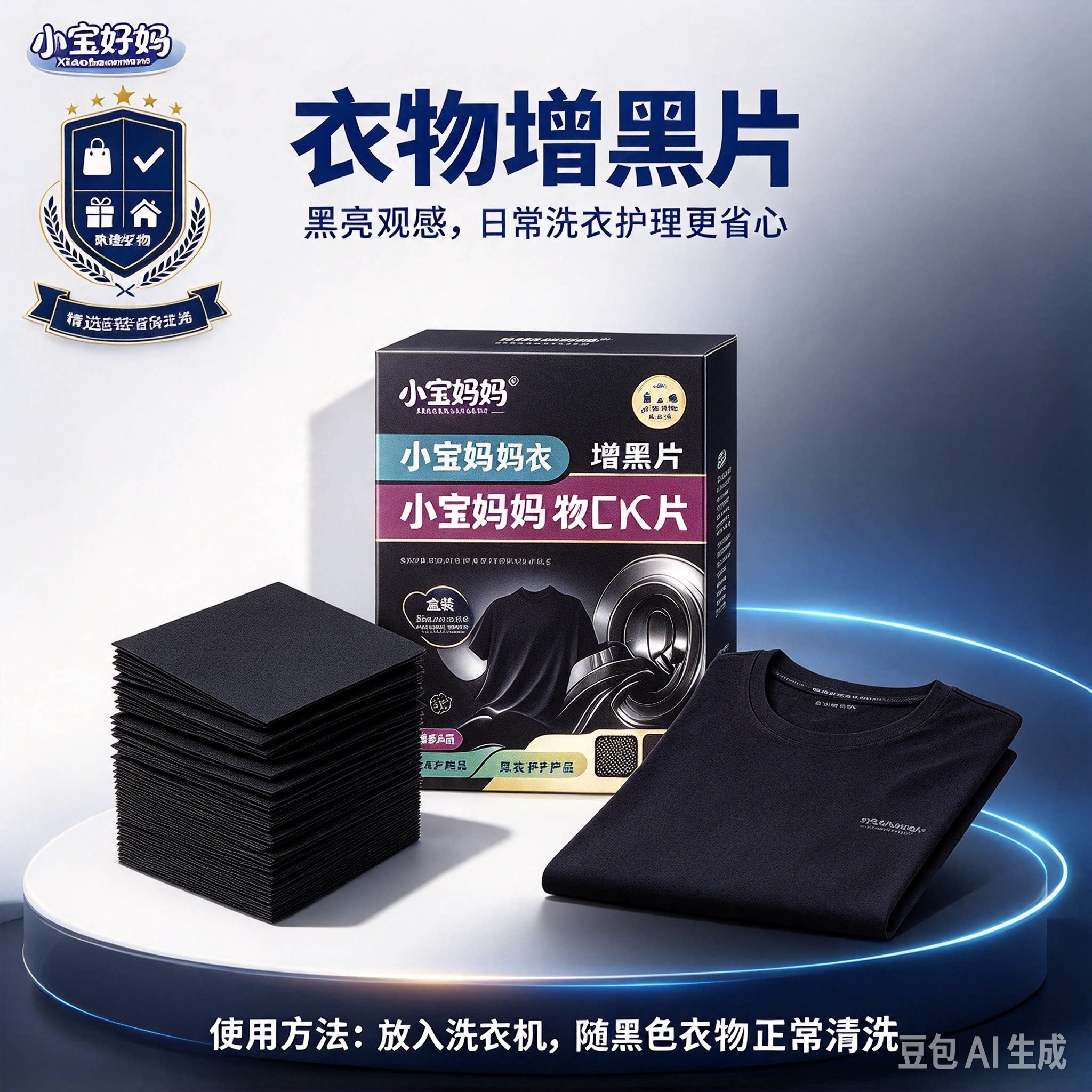 黑衣增黑洗衣片固色防褪锁色旧衣服染色还原剂正品牛仔裤短袖CL