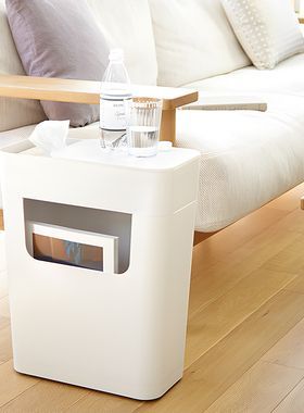 Imd日本进口沙发边桌可移动小茶几卧室床边夹缝收纳架置物架推车