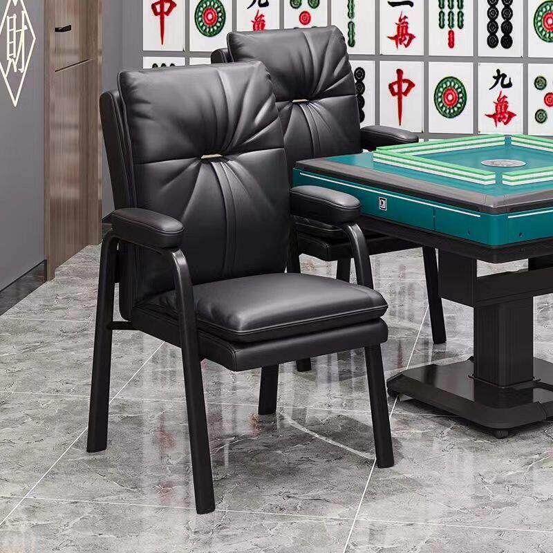 棋牌室麻将馆专用椅子公书桌会议椅四角家用靠背书房公椅子