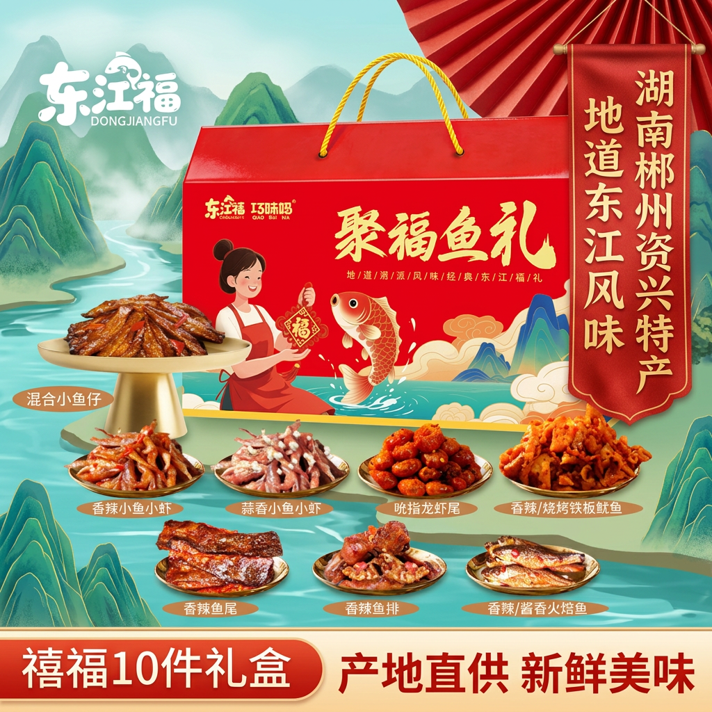 福满臻礼湖南特产即食鱼排礼盒