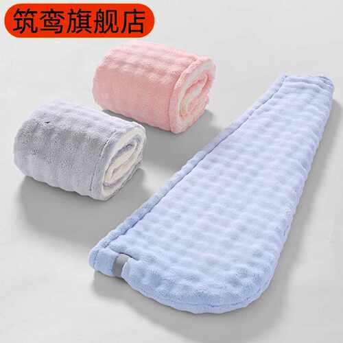 双层泡泡绒加厚四角干发帽女速干