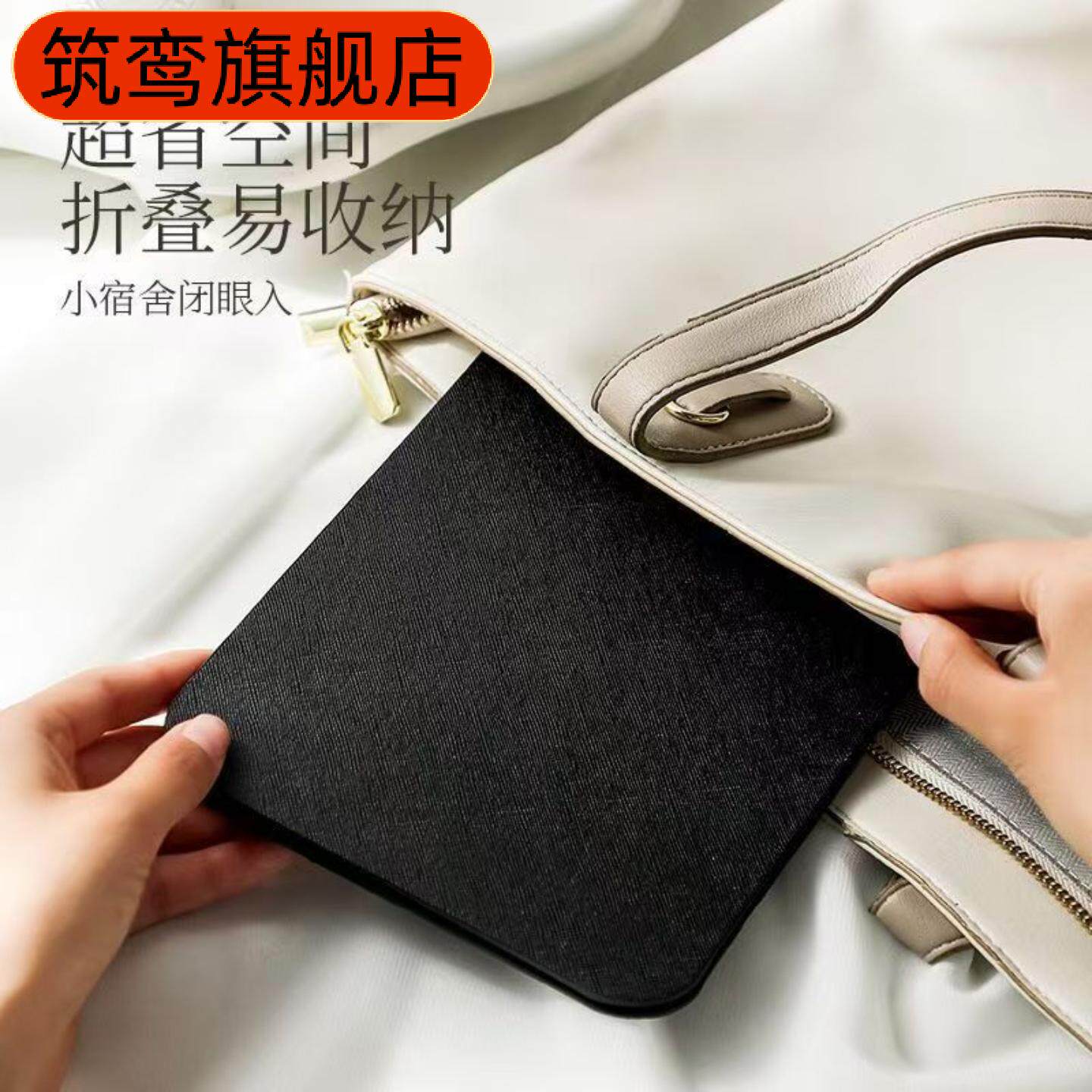 折叠化妆镜可收纳桌面台式女随身学生宿舍简约小镜子家用