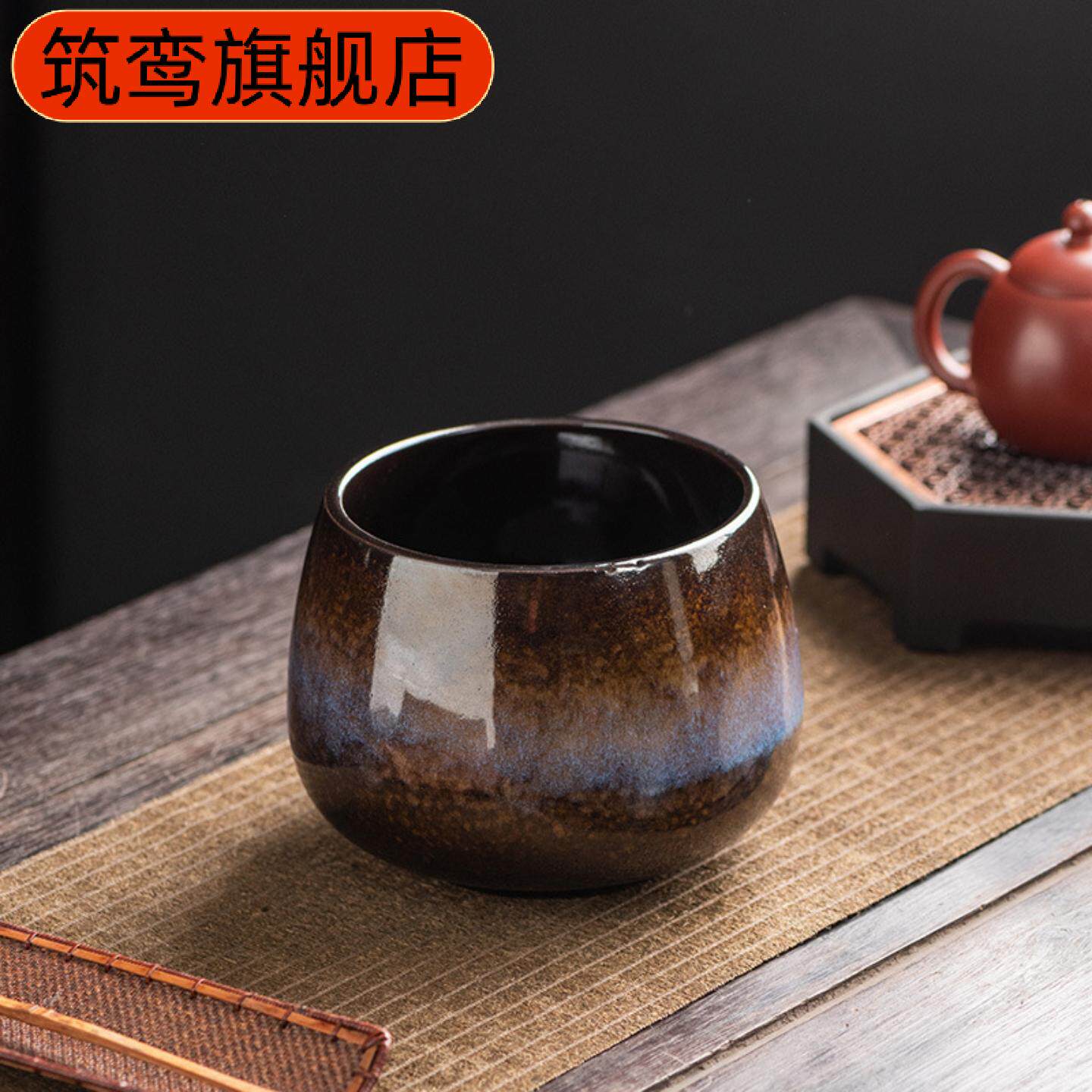 复古茶渣缸茶洗收纳功夫茶具大号