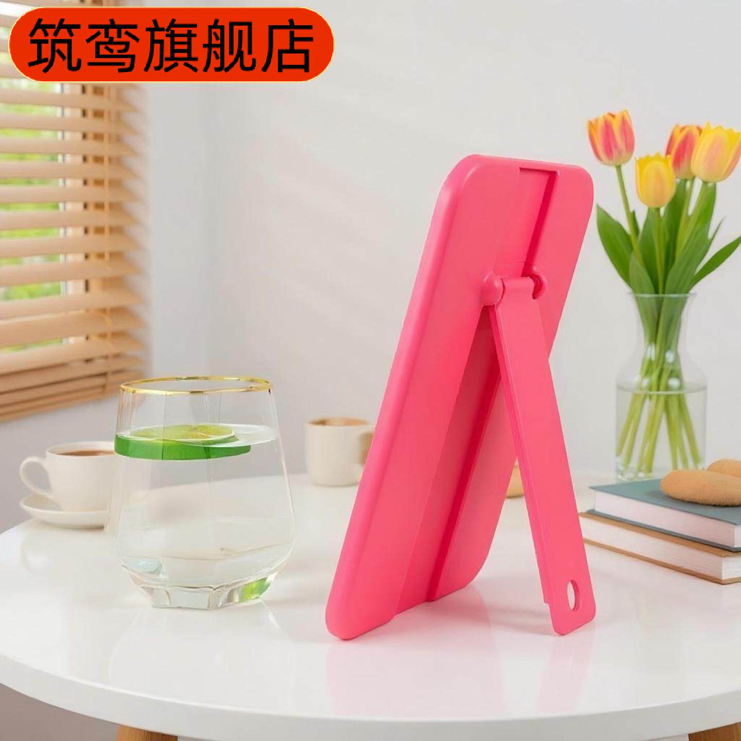 悬挂镜子梳妆台化妆镜式桌面折叠韩版台式公主款可手持