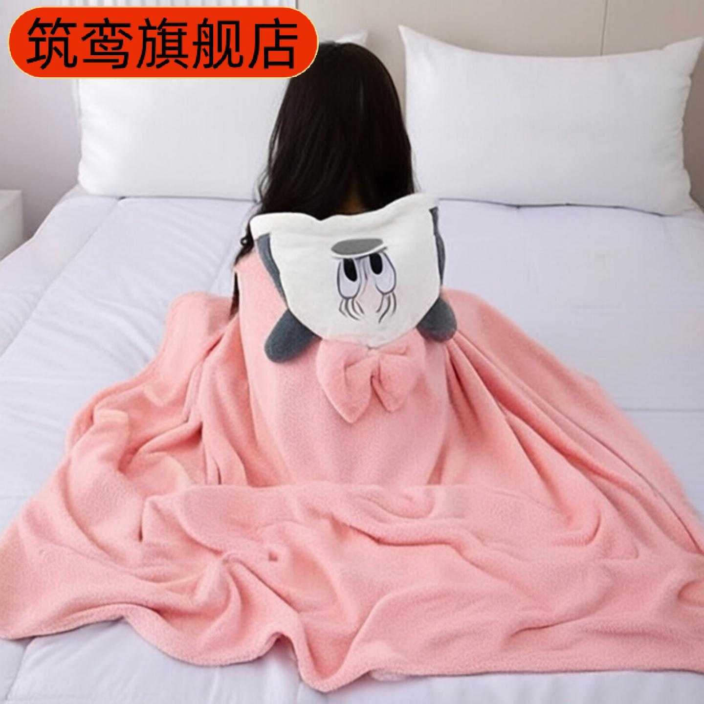 珊瑚绒儿童斗篷浴巾新生儿洗澡30