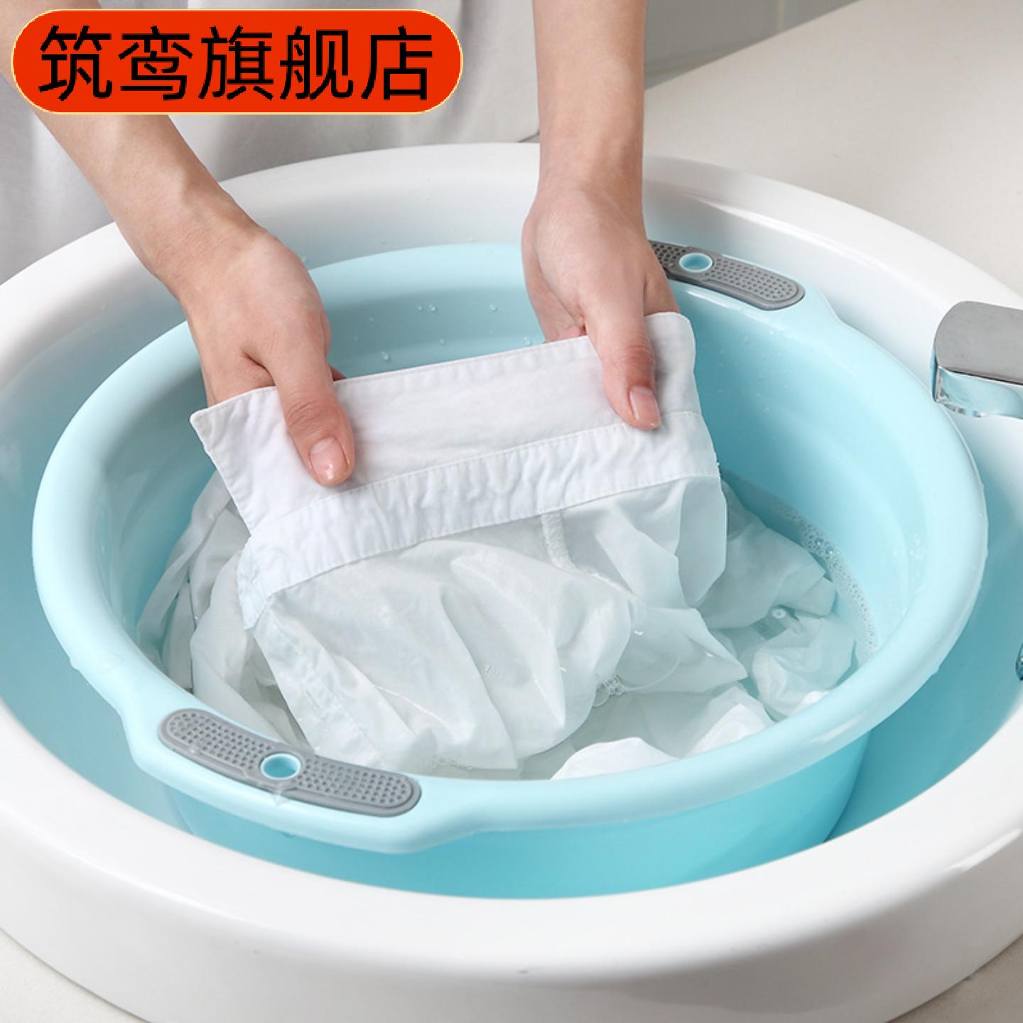 加厚双耳塑料洗脸盆成人洗衣宝宝