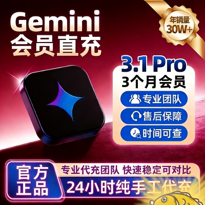[Gemini3pro ! 稳定不降智]  Gemini pro3.13.0会员学生优惠代充