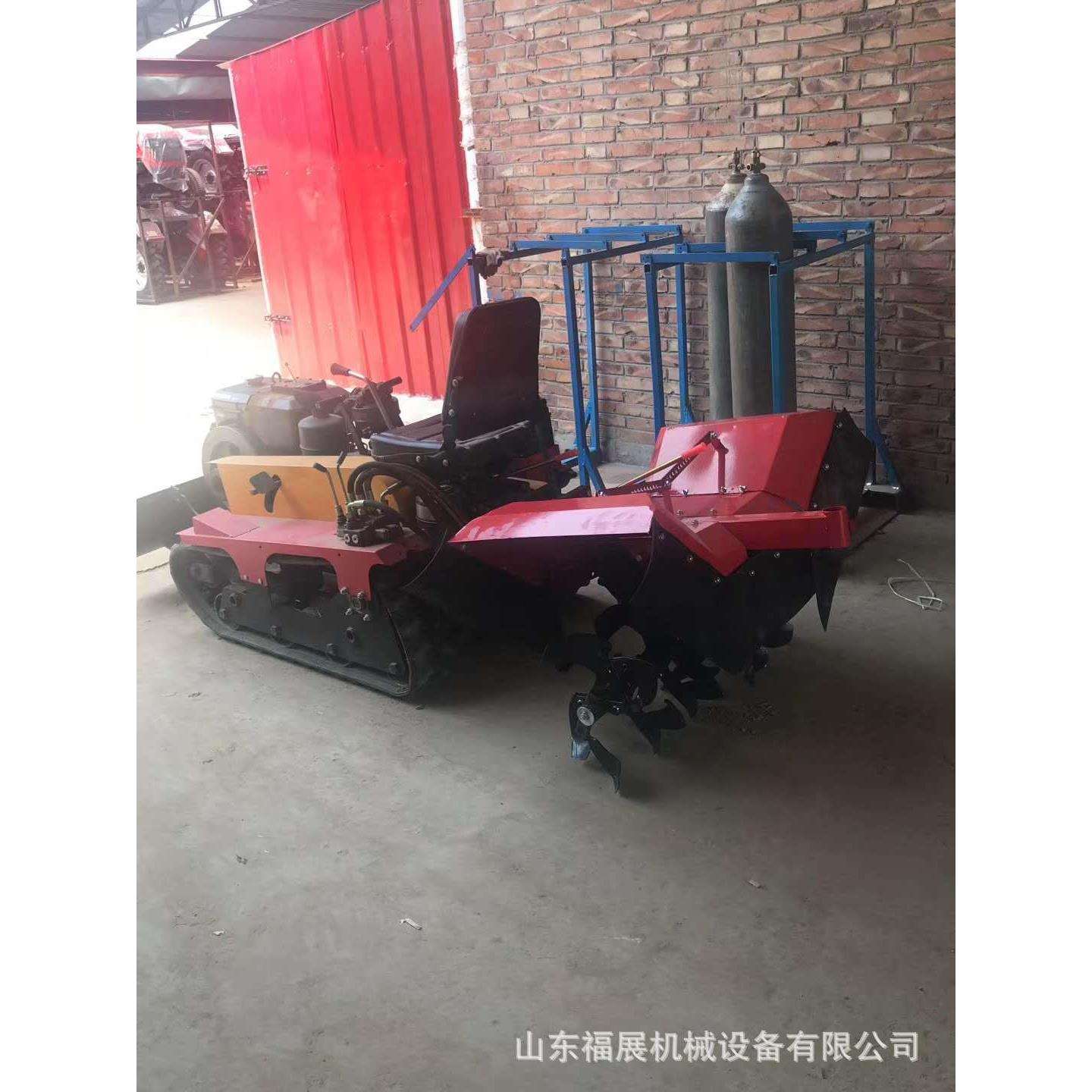 自走式多功能微型旋耕机现货 果履带式25马力单缸四驱农用拖拉机