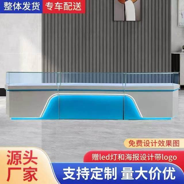 展示柜商用展柜陈列柜玻璃眼镜展示柜展厅烤漆柜中岛柜珠宝展示台