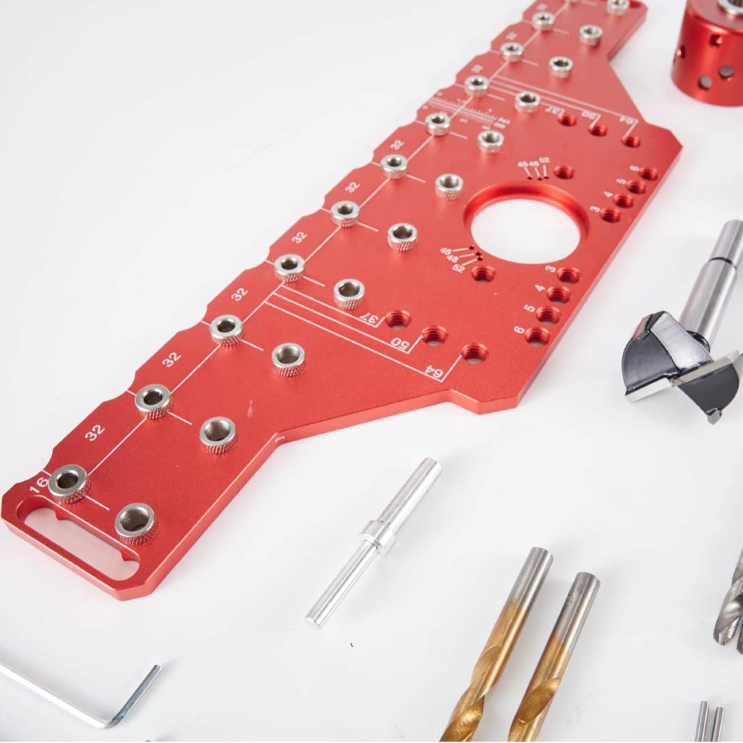 铝合金二合一打孔器铰链柜门定位木工工具家具安装工具