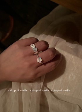 Vanilla / 初恋韩妹 彩色甜系 花花戒指 开口戒