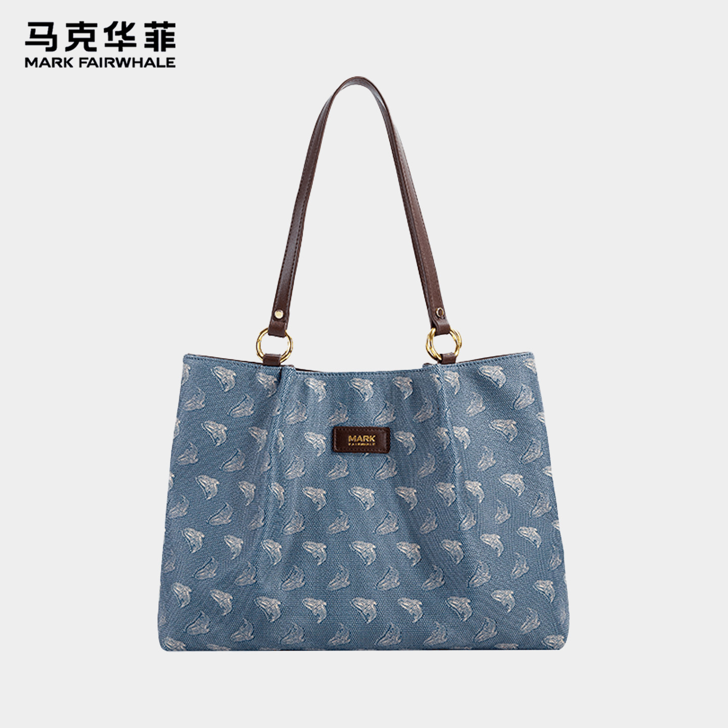 马克华菲时尚复古大容量托特包女图片