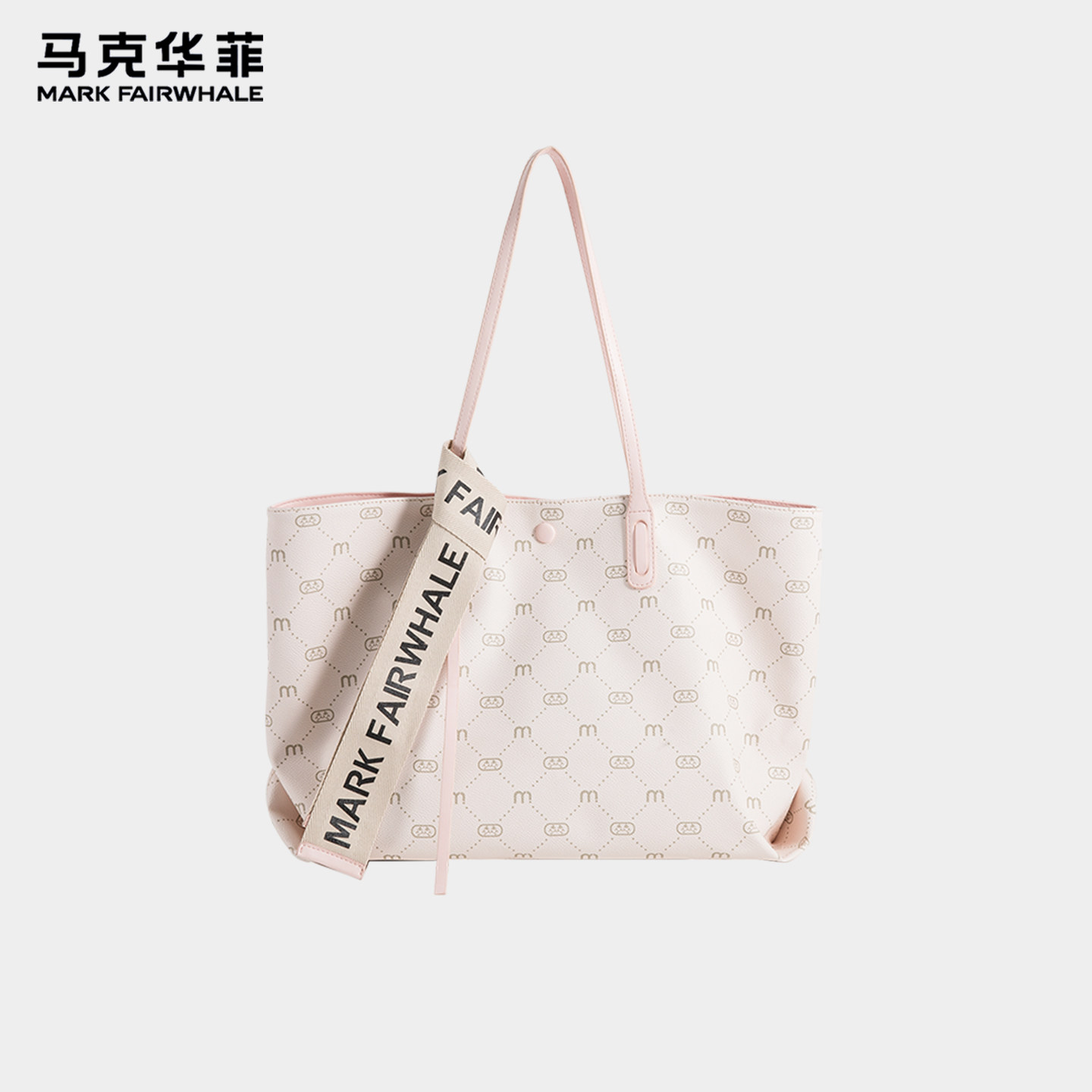 马克华菲大容量通勤托特包包女款图片