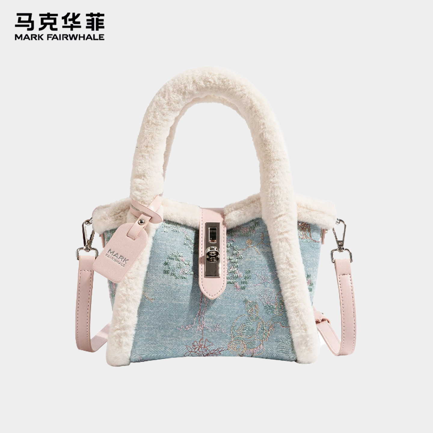 马克华菲多巴胺毛毛菜篮包新款图片