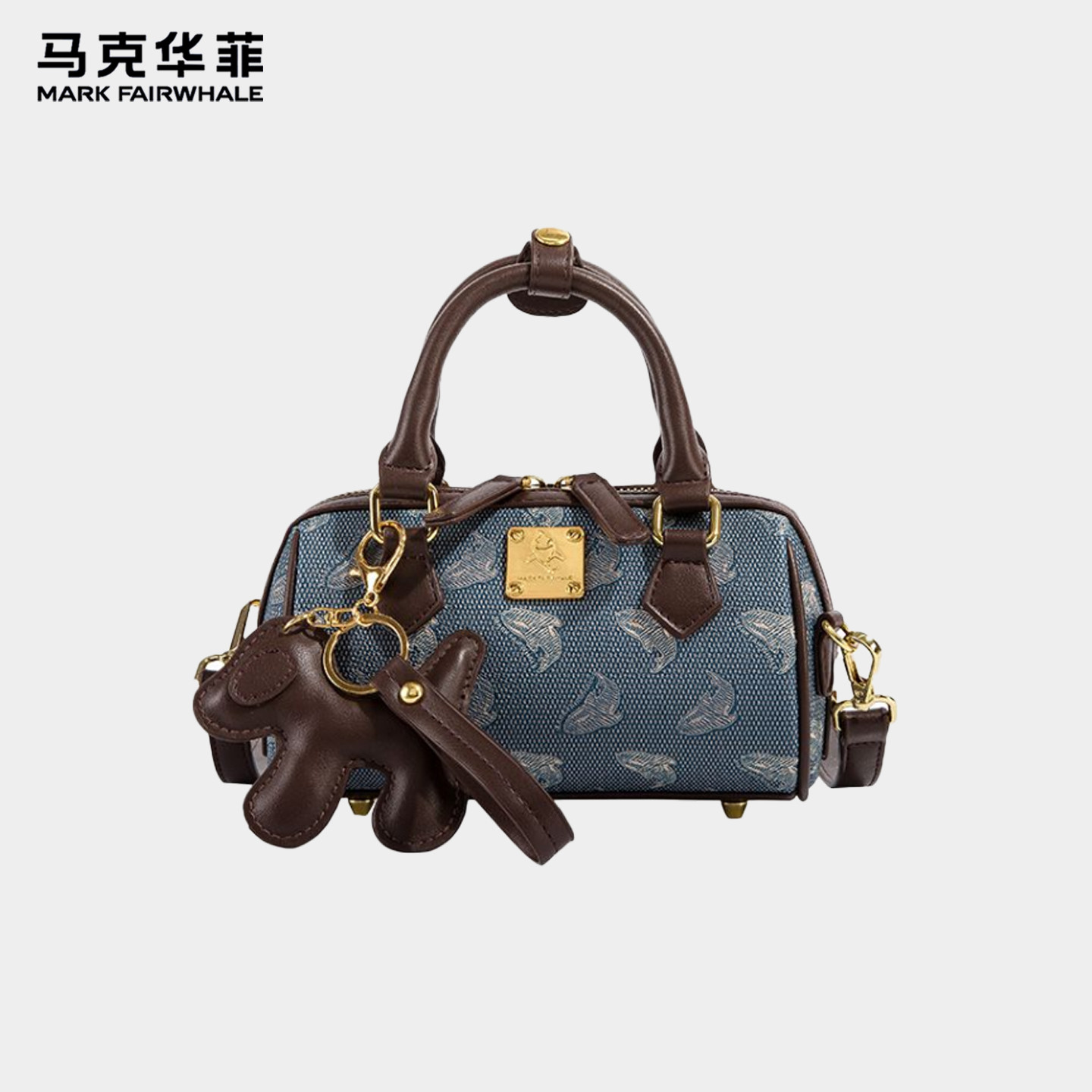 马克华菲复古单肩斜挎包包女款图片