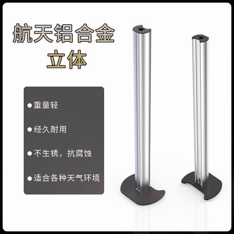 人脸识别立柱支架门禁考勤机立柱测温一体机落地支架厂家图片