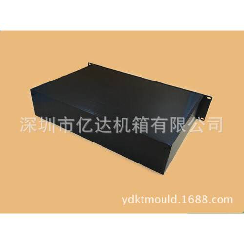 2U 标准 钣金豪华机箱 19英寸U型机箱 仪表壳体 88*483*250mm