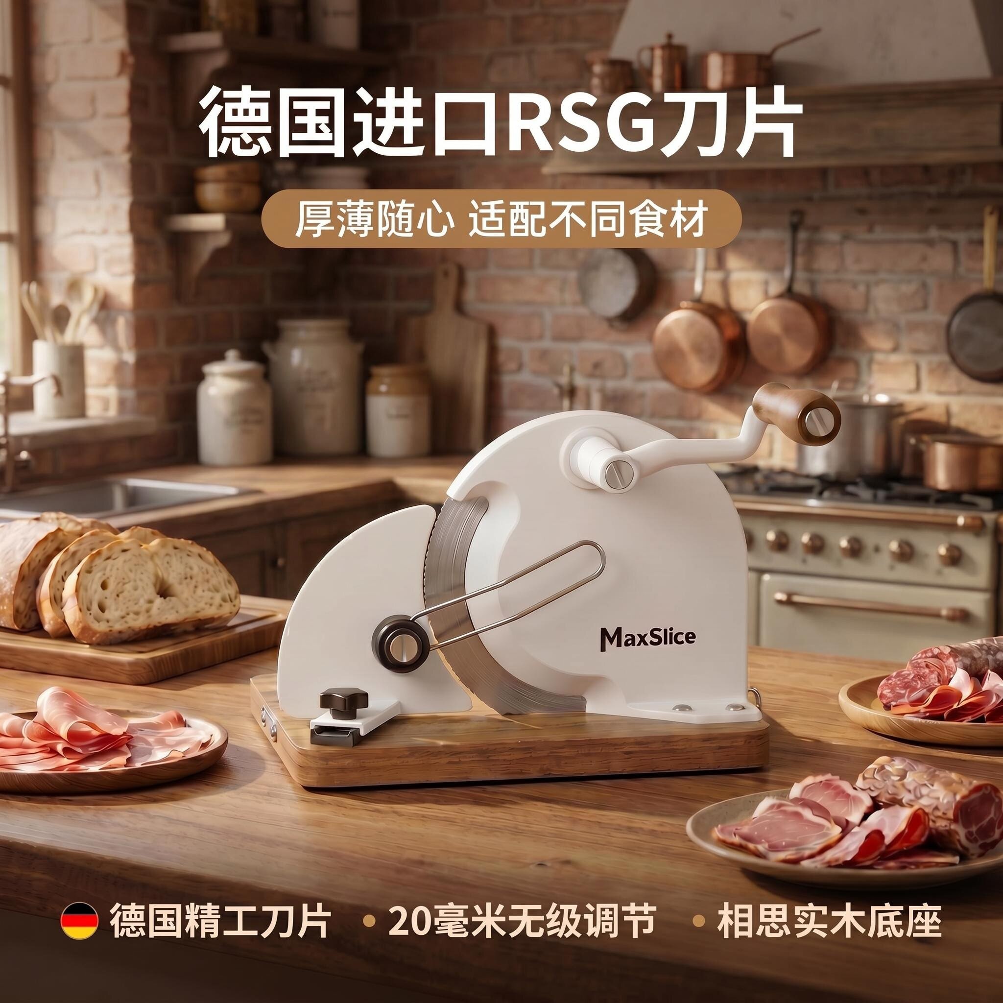 摩速利MaxSlice手摇折叠切片机