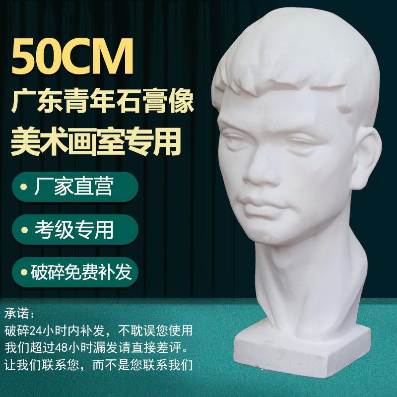 广东青年石膏头像摆件大号模具美术素描人物婚礼装饰摄影道具雕塑