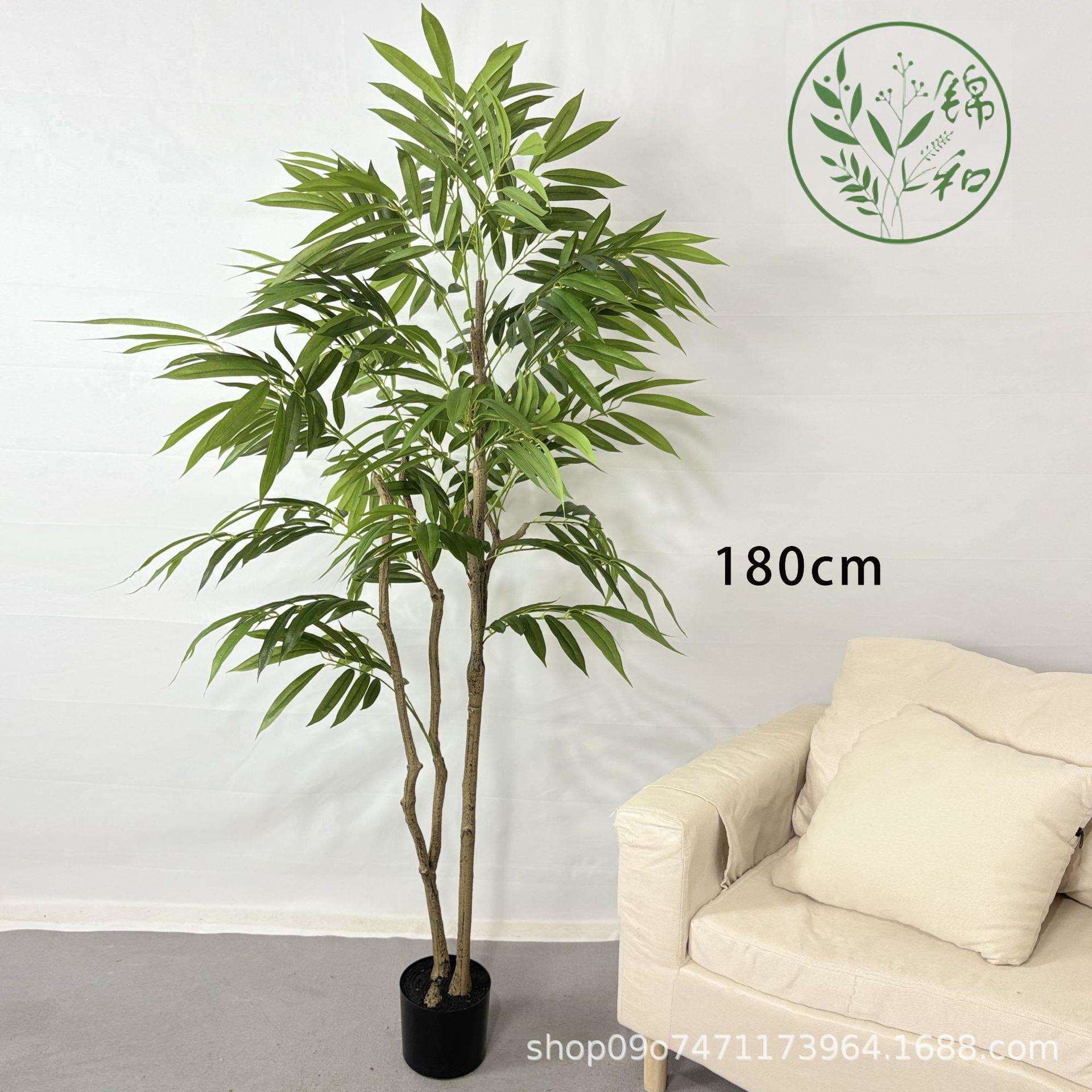 新款仿真银柳树北欧简约风家居客厅大型植物装饰盆栽仿真树