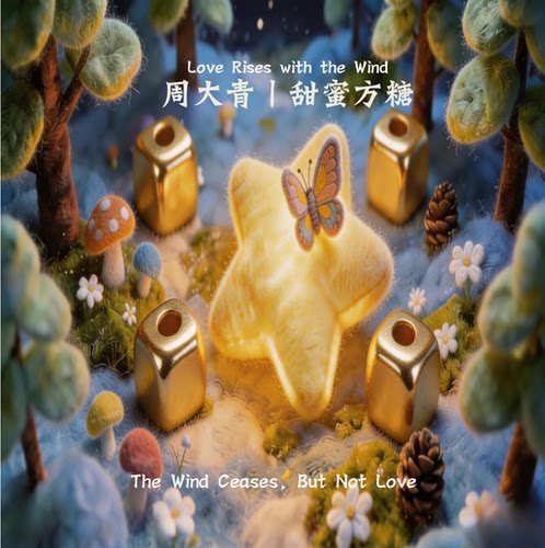 周大青足金方糖转运珠时尚百搭