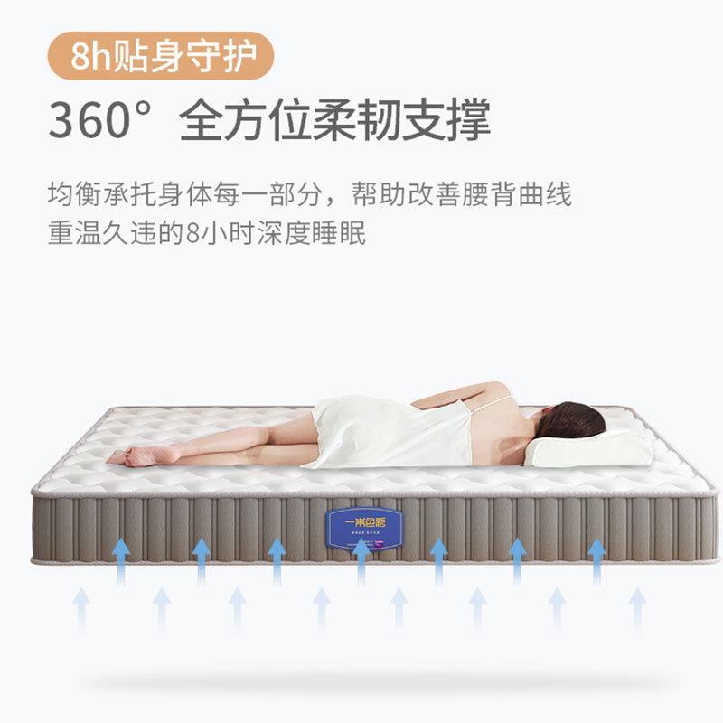 一米色彩加厚床垫软垫榻榻米垫子软硬双面两用弹簧床垫家用卧室
