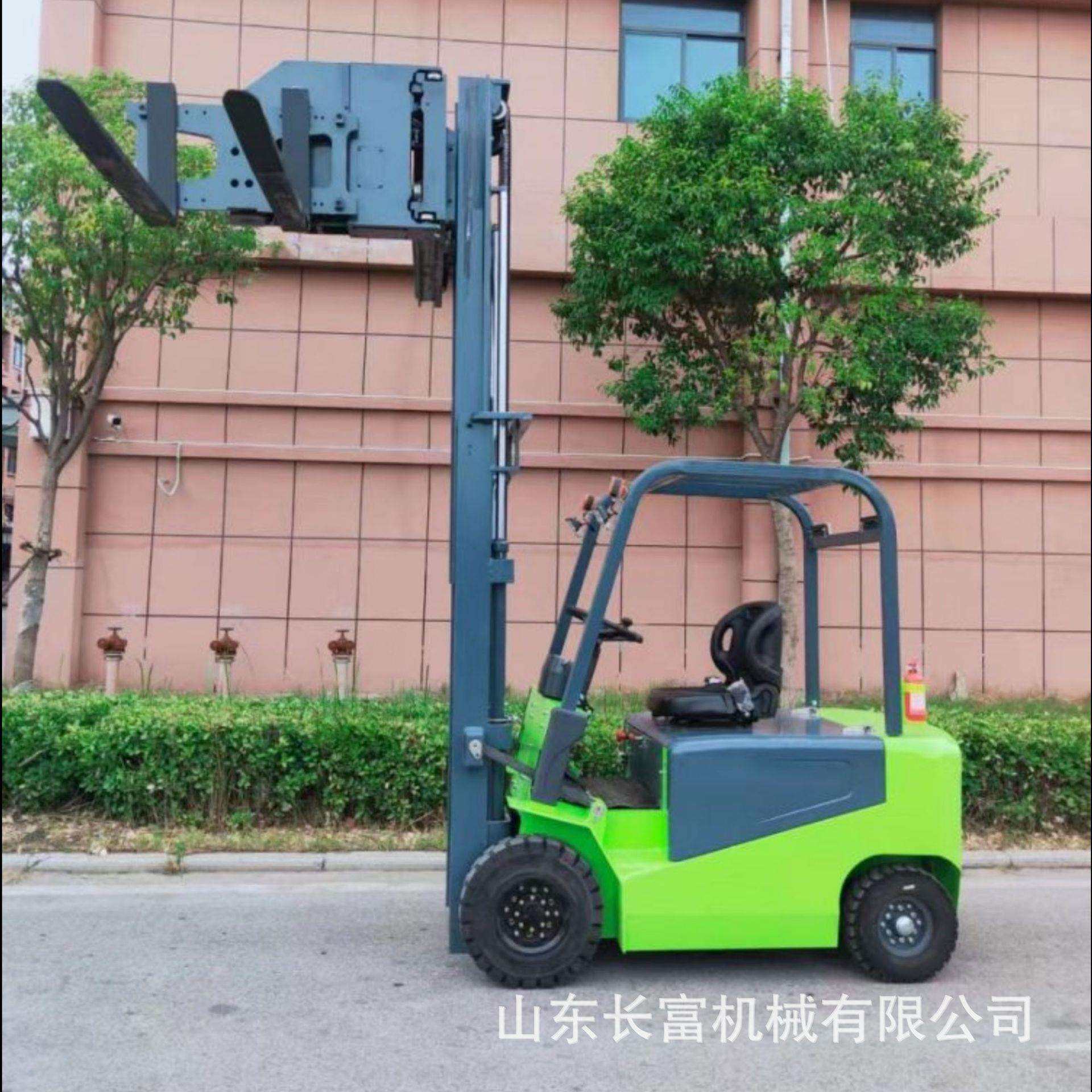 电动叉车 四轮驱动液压助力自动堆高车电动装卸车座驾式 电动叉车