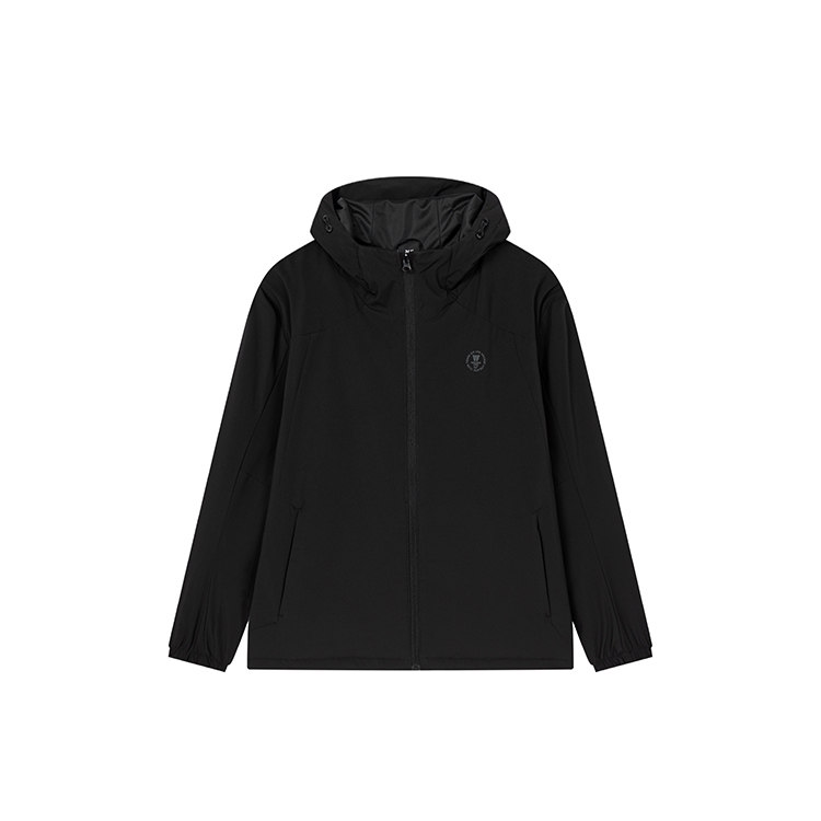 361度男式运动风衣外套绒里保暖户外冲锋上衣冬季新品552544603