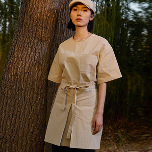 新款 餐饮工作服春夏 茶饮咖啡手作工作服烘焙火锅轻食西餐面馆工装